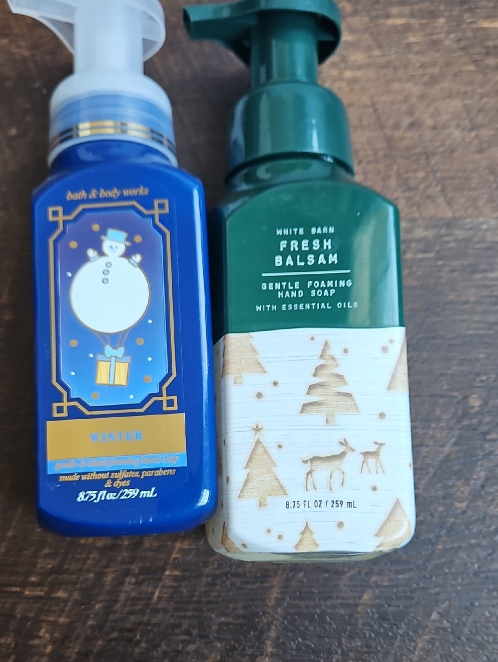 Bath & Body Works Blue Winter & Green Fresh Balsam Foaming Soaps